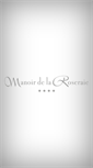Mobile Screenshot of manoirdelaroseraie.com