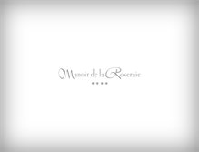 Tablet Screenshot of manoirdelaroseraie.com